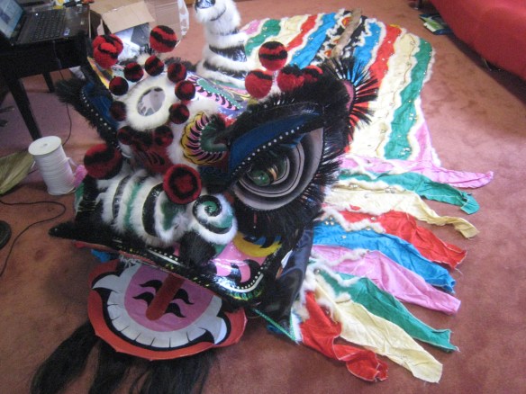 My lion with its tail